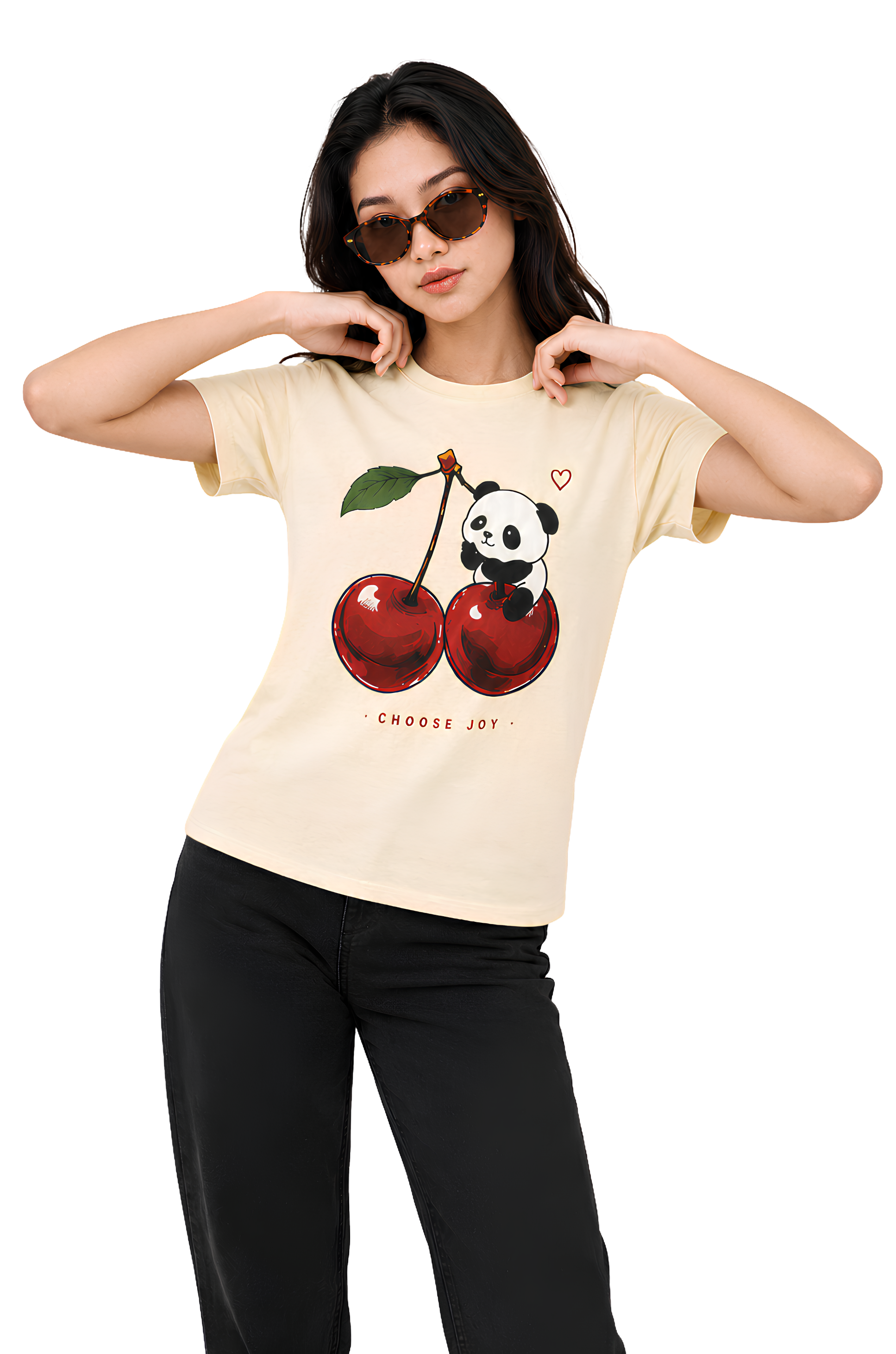 CHERRY JOY — REGULAR FIT T-SHIRT