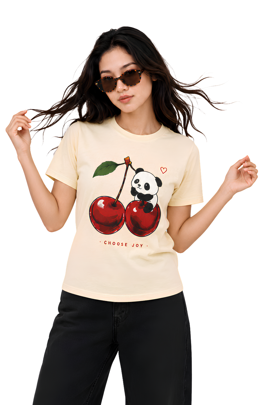 CHERRY JOY — REGULAR FIT T-SHIRT